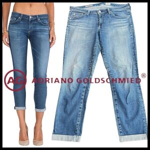 AG Adriano Goldschmied The Stilt Cigarette Roll Up Jeans (31x27)